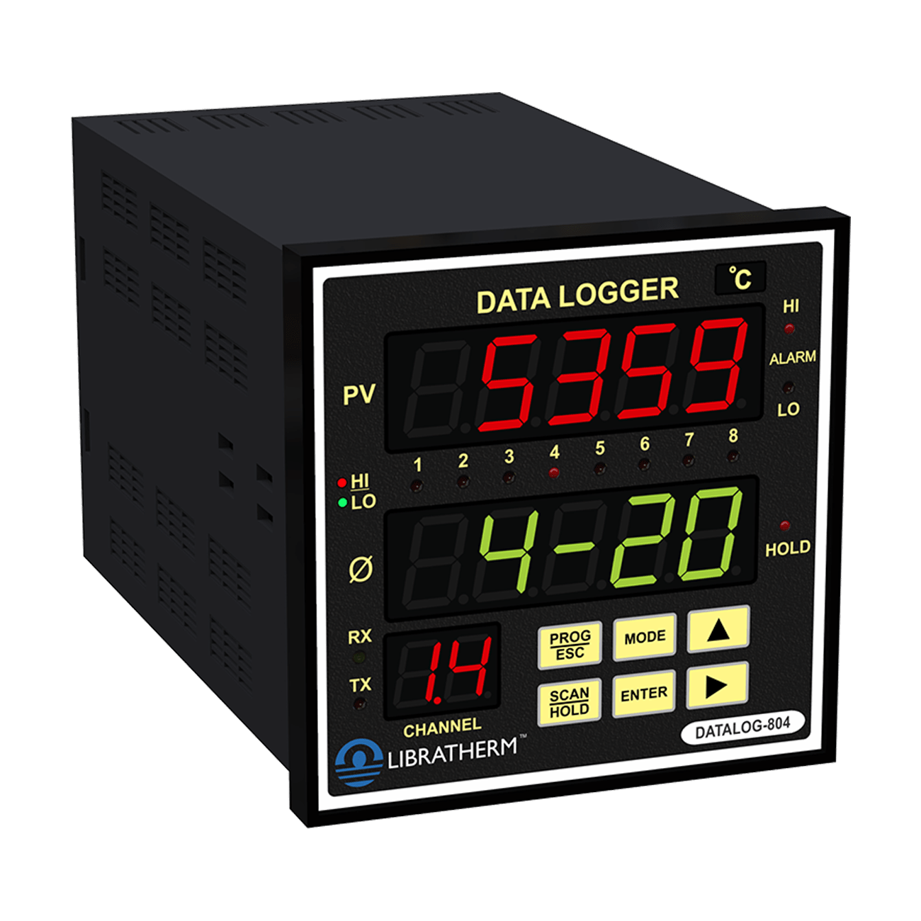 Temperature data logger for temperature control