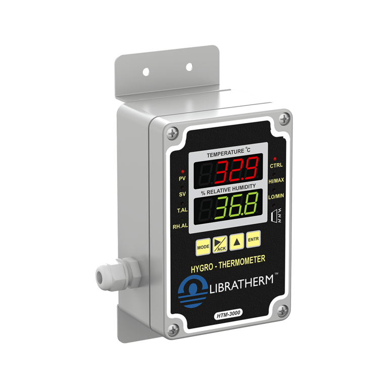 Temperature and Humidity Indicator with Buzzer Alarm – HTM-3000-W ...